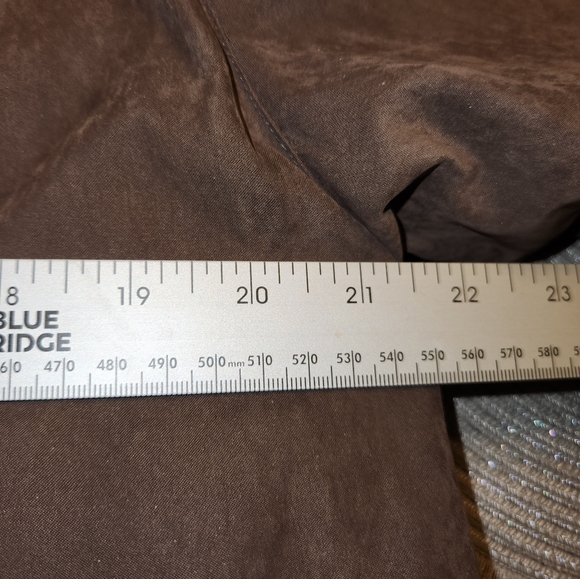 Fleet Street Limited Womens Coat Brown Polyester Long Sleeve Snap Button Sz L. - Picture 9 of 15